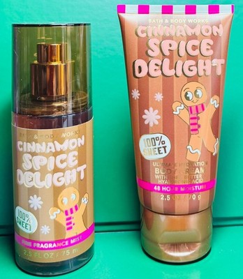 *NEW* CINNAMON SPICE DELIGHT ~ 2PC TRAVEL GIFT SET ~ Bath & Body Works