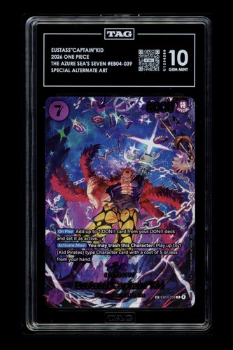 Eustass"Captain"Kid (SP Card) graded TAG 10 for sale on eBay