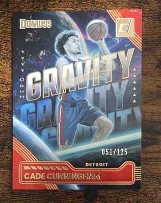 CADE CUNNINGHAM 2025-26 DONRUSS ZERO GRAVITY HYPER PRIZM /125 #14 PISTONS Q0014