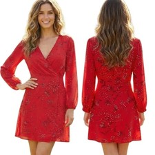 MADEWELL "Hazelwood" Faux Wrap Mini Dress - Size 6