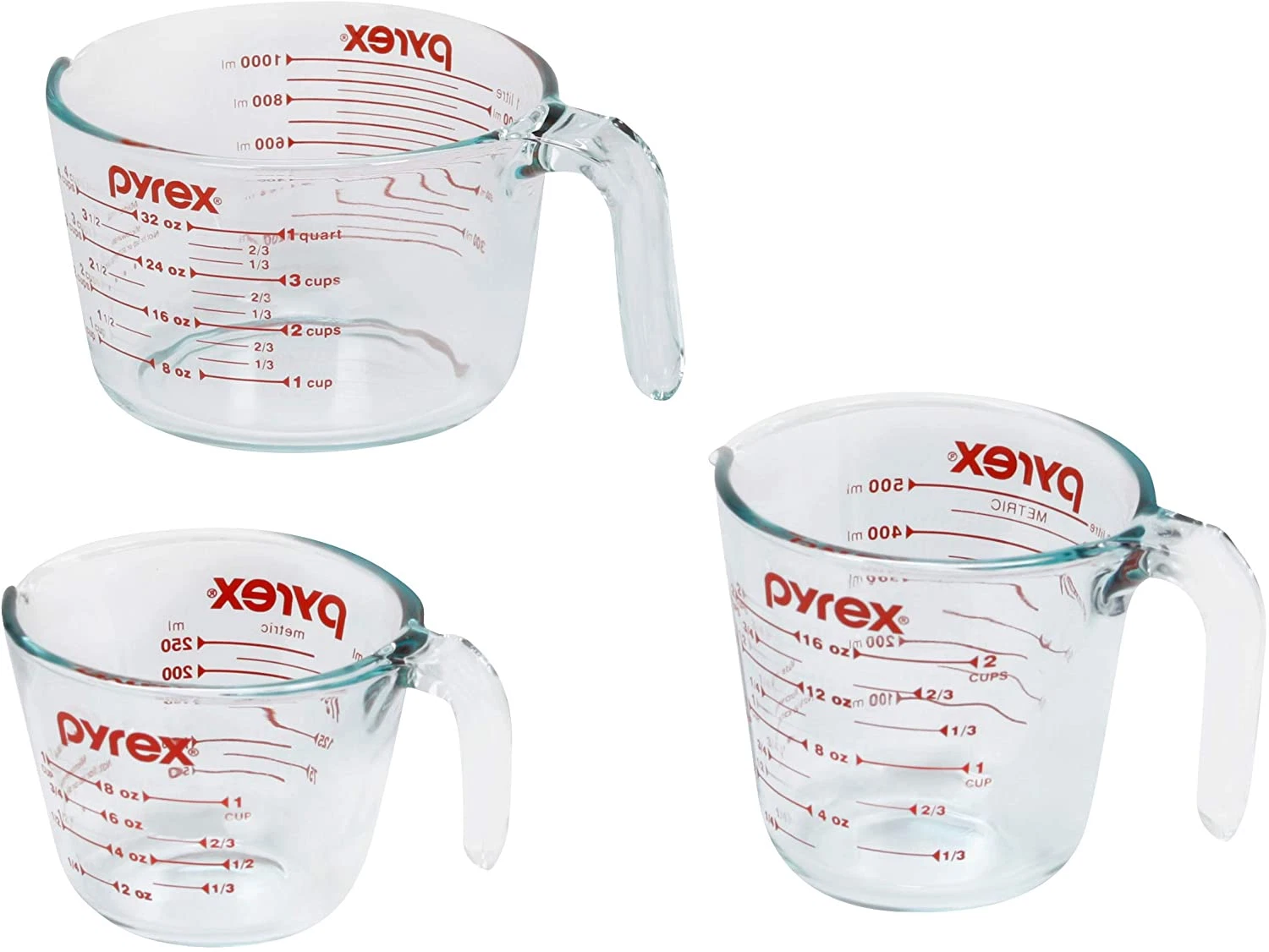 Essentials (3-Pack) Glass Measuring Cups Set, (1, 2 & 4 Cup) Measuring Cups for
Opens in a new windo