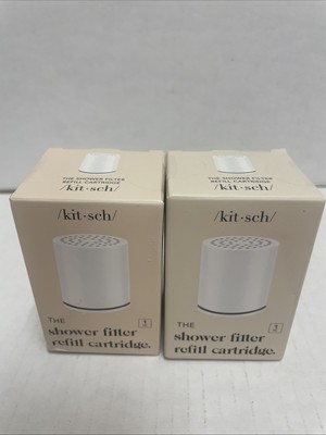 Lot of 2 Kitsch The Shower Filter Refill Cartridge Replacement Water Filters NEW