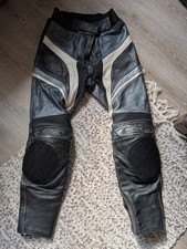 RST Leather Trousers Ladies 12 Womens Cowhide Armour Motorcycle Bike Jeans Black