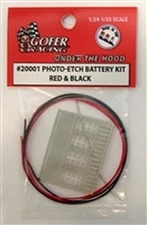 GOFER RACING - Photo Etch Battery Kit Red & Black 1:25 (20001)