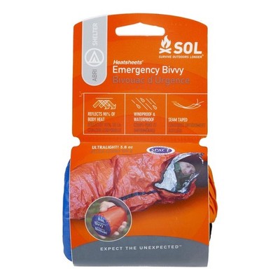 SOL Emergency Bivvy Survival Deckenschlafsack - ultraleichter ultrawarmer Unterstand