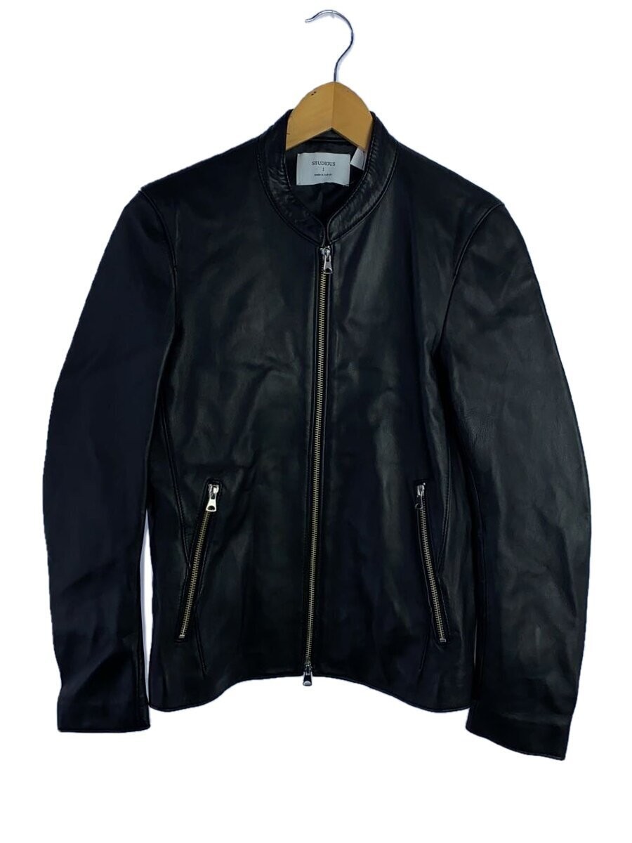 Studious Single Rider Jacket/1/Sheep Leather/Blk/107352001 3475