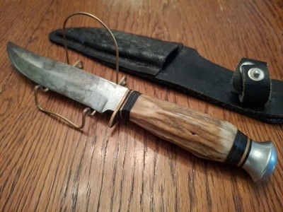 Vintage Solingen, Germany Wildcat 24X Fixed Blade Hunting Knife W