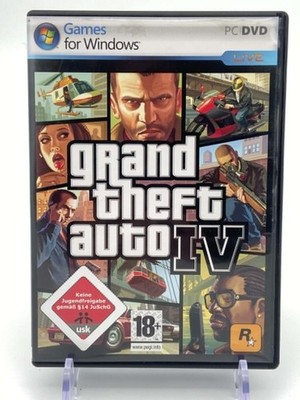 Grand Theft Auto IV PC DVD-ROM CIB Rockstar Deutsch USK18 GTA 4 Windows