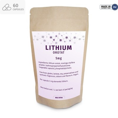 EraSvital Lithium Orotat 5mg Kapseln Liposomal formuliert Made in Europa