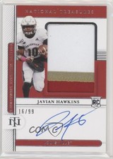 2021 Panini National Treasures Collegiate 16/99 Javian Hawkins #83 Auto 1p5