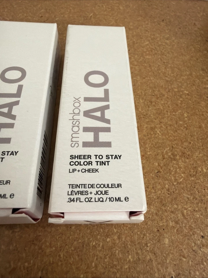 Smashbox Halo Sheer To Stay Color Tint Lip + Cheek .34 oz Pomegranate LOT OF 2 - Image 3 of 4