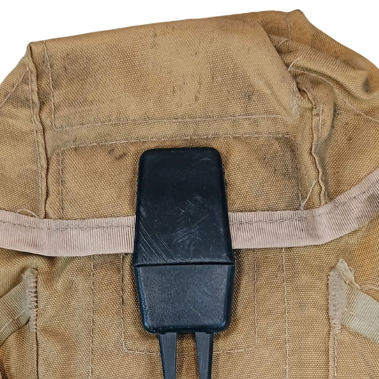Used Serviceable Tan Nylon Small Arms / Ammo Pouch *mocinc.1982*
