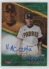 2021 Bowman's Best of Green Refractor 19/99 Victor Acosta #B21-VA Auto 0s55