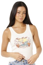 Rip Curl Surf Dreams Ribbed Tank - Bone - New