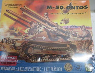 Revell  RENWAL  M-50 ONTOS 1:32 Blueprint Model 108 Teile 3 Figuren Neu in OVP