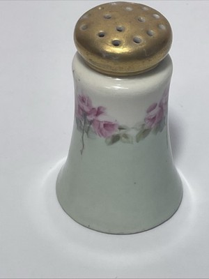 Antique M&Z Royal Austria Purple Rose Gold Salt Pepper Shaker (1 Pc)