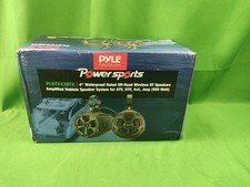 Pyle PLUTV43BTA 4    Waterproof Rated Off-Road Wireless BT Streaming Speakers New