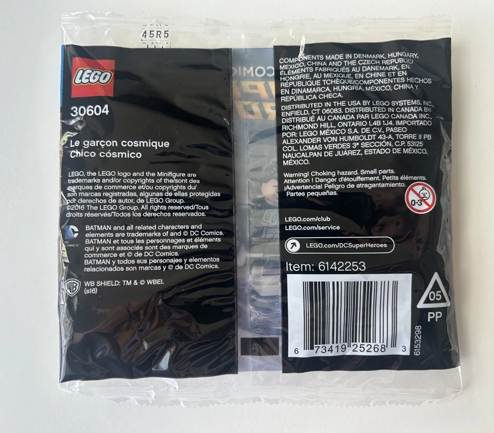 LEGO Cosmic Boy minifigure Set #30604 - 7 Pieces (DC Comics Super Heroes) NEW - Image 2 of 2