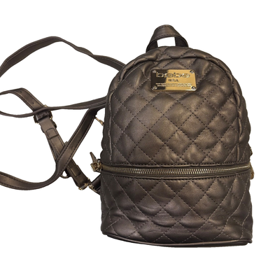 Bebe Quilted Backpack BEBE Black Quilted Velvet Mini Backpack NWOT - 12 main image 4