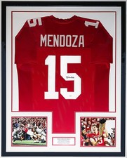 Fernando Mendoza Autographed 2025 Hoosiers Championship Jersey JSA COA Framed