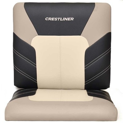 Crestliner Boat Jump Seat Cushions 2279890 | Black Taupe Beige | eBay