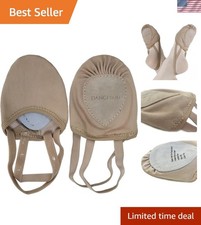 Stretch Canvas Lyrical Shoes for Girls Womens Half Soles Pirouette Contempora...