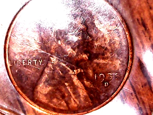 1936-D WHEAT-BACK PRNNY - GRADES "EXTREMELY FINE"