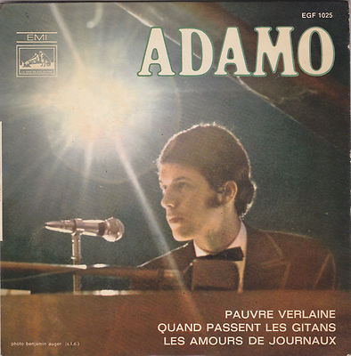 Adamo - pauvre verlaine ep 3 tracks 45''