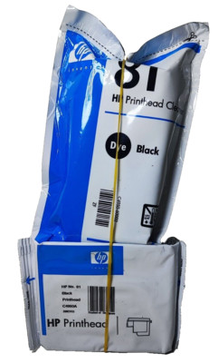 1x Orig. HP 81 - C4950A Black - Druckkopf Printhead + Cleaner f. DESIGNJET 5000