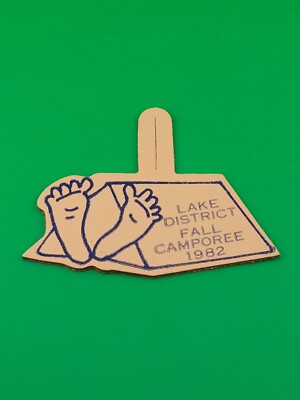 Lake District Fall Camporee 1982 Leather Pocket Patch BSA Boy Scouts America NEW