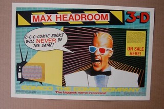 Max Headroom 3D Lobby Card Movie Poster