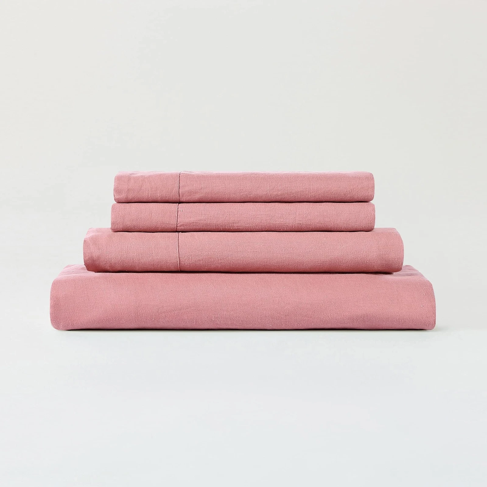 Sijo Stone Washed Organic French Linen Bed Sheet Set