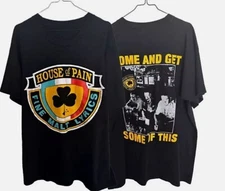 House Of Pain band Fine Malt Lyrics 2 sided black T shirt short sleeve