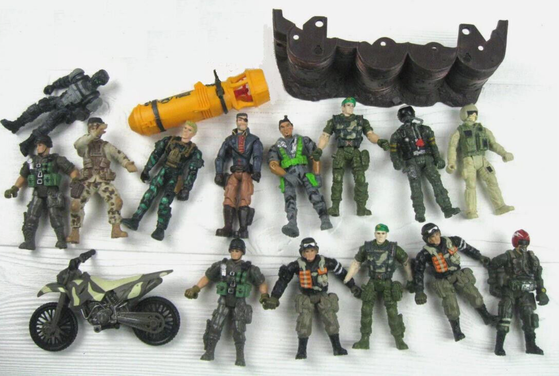 LOT OF 16 CHAP-MEI LANARD ACTION FIGURES SOLDIER FORCE THE CORP