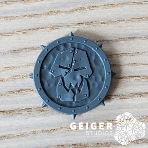 Warhammer Blood Bowl Bits | Thunder Valley Black Orc Team | Coin Token - Picture 1 of 2