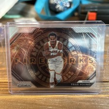 2023-24 Panini Prizm - Fireworks Silver Prizm #20 Trae Young