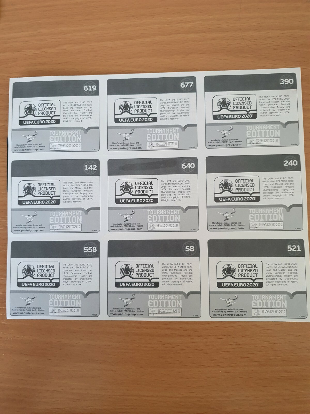 Thumbnail - 9 Panini Euro 2020 Tournament Edition