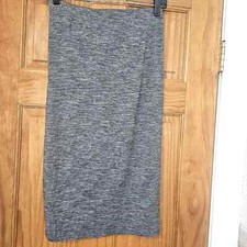 Metaphor Women's Gray Marl Pull-on Elastic Waist Midi Pencil Stretch Skirt