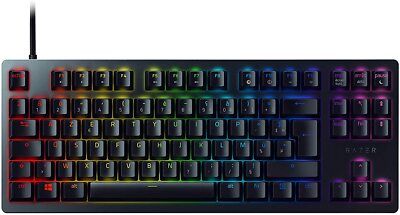 Razer Huntsman TE Gaming Keyboard Optical Red Switches TKL RGB FR