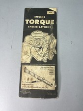 Pa Sturtevant Co 1956 Engine Torgue Wrench Specifications Manual Hot Rat Rod Vtg
