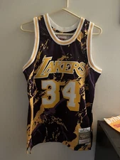 Mitchell & Ness LA Lakers Shaq O’neal Marble Swingman Jersey Mens Size M