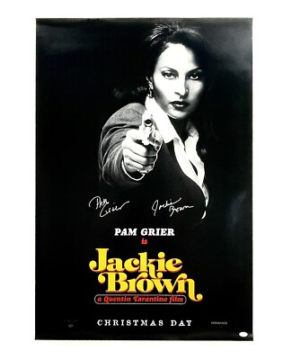 Jackie Brown Pam Grier Rare Signed Autographed Movie Poster