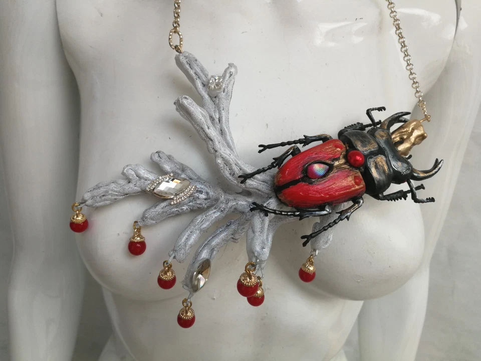 joyería art deco nuevo collar estilo retro colgante joya lujo cometa original Foto 3 de 4