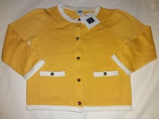Janie And Jack 2016 Hamptons Hideaway Yellow Button Front Sweater Girl 12 18 Nwt