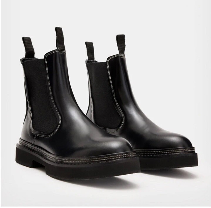 New AllSaints Black Leather Chelsea Chukka Boots Mens AllSaints Boots | Nordstrom main image 2