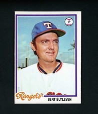Bert Blyleven 1978 Topps - Texas Rangers #131 NM