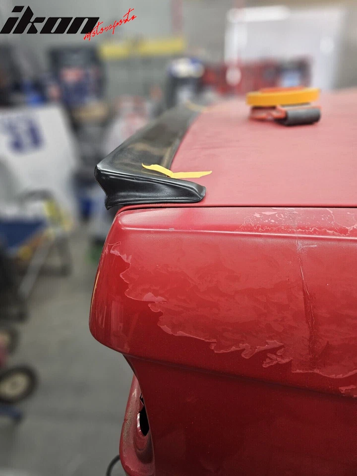 Se adapta a 84-92 BMW E30 Serie 3 Estilo IS Alerón Trasero Labio de Ala Sin Pintar PU Foto 4 de 4