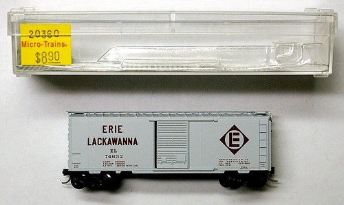 MTL Micro-Trains 20360 Erie Lackawanna EL 74632 40 pies vagón de una sola puerta | Zustand: New