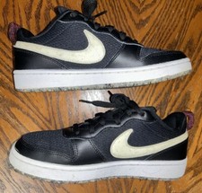 Nike Court Borough Low Black Sneakers Size 5 Youth