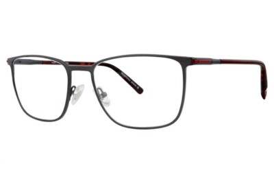 OGA Morel 10069O Gunmetal Red GR09 Titanium Eyeglasses Frame 57-19-145 France